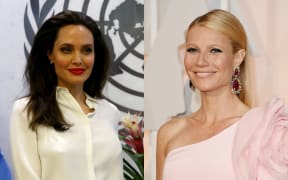 Angelina Jolie, left, and Gwyneth Paltrow say they both were sexually harassed by Harvey Weinstein early in their careers