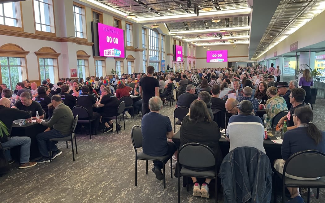 Teams compete at Eden Park in the national pub quiz competition.