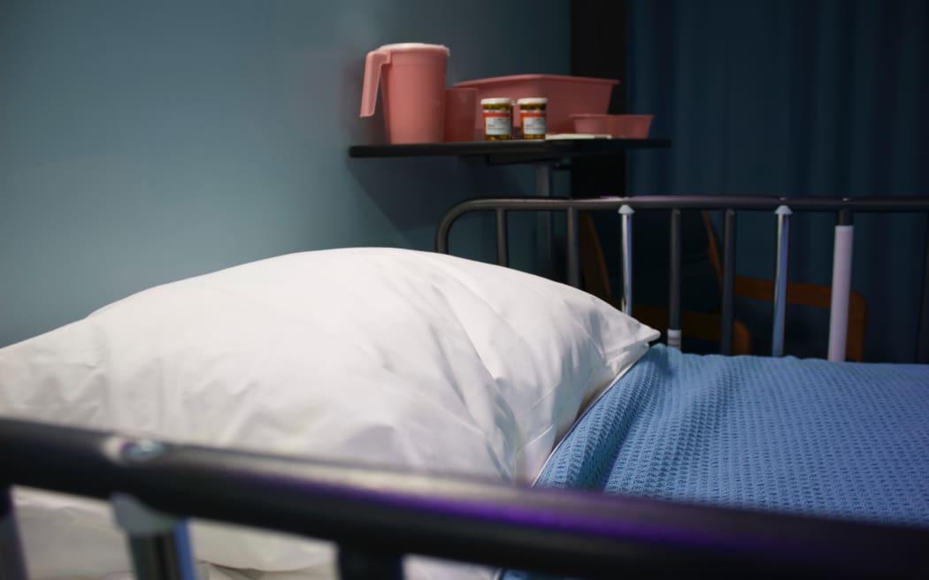 Hospital bed. Hospice care generic image