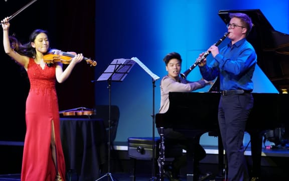 TrioZeus (l to r: Diane Huh, Tony Yan Tong Chen, Ben van Leuven)