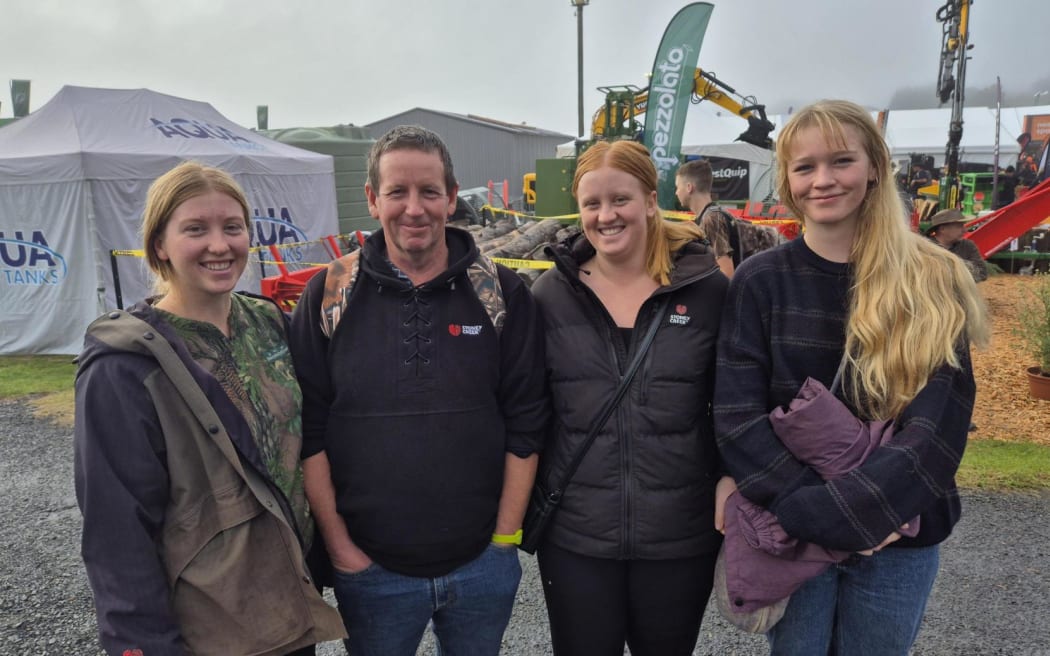 The Jowsey family from Raglan on their annual trip to Fieldays.