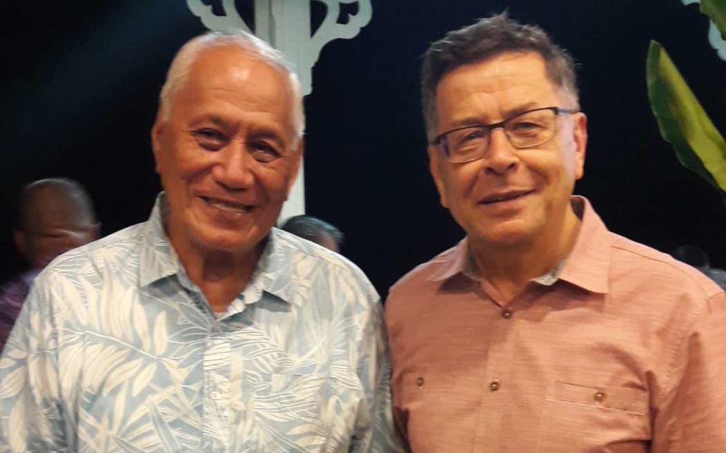 Samoa Head of State Tuiatua Tupua Tamasese Efi and Tony Brunt