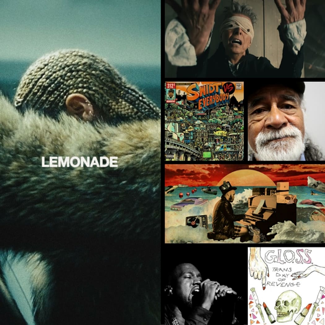 Album covers for RNZ Music's best music of 2016 so far.