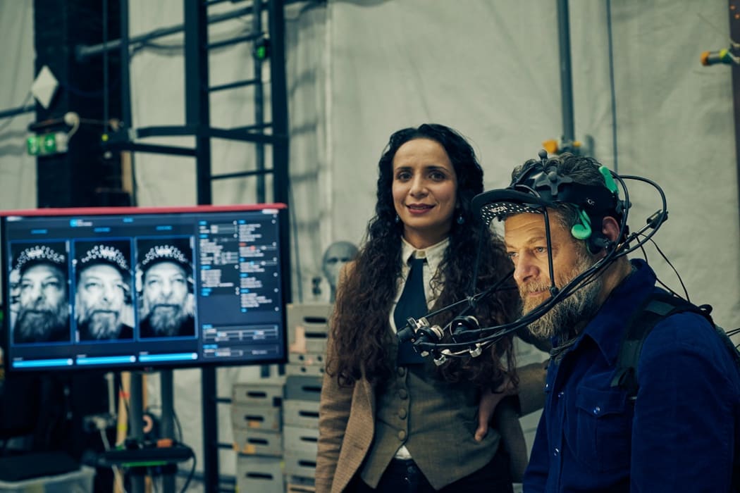 Ella Al-Shamahi (presenter) & Andy Serkis (on-screen consultant)
