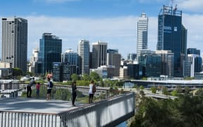 The skyline of Perth, Western Australia, Australia, Pacific (Photo by Michael Runkel / Robert Harding Heritage / robertharding via AFP)