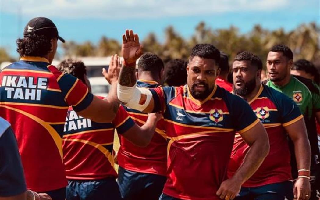 'Ikale Tahi Tonga players as they prepare to battle Manu Samoa in Nuku'alofa on Saturday. Photo: Tonga Rugby