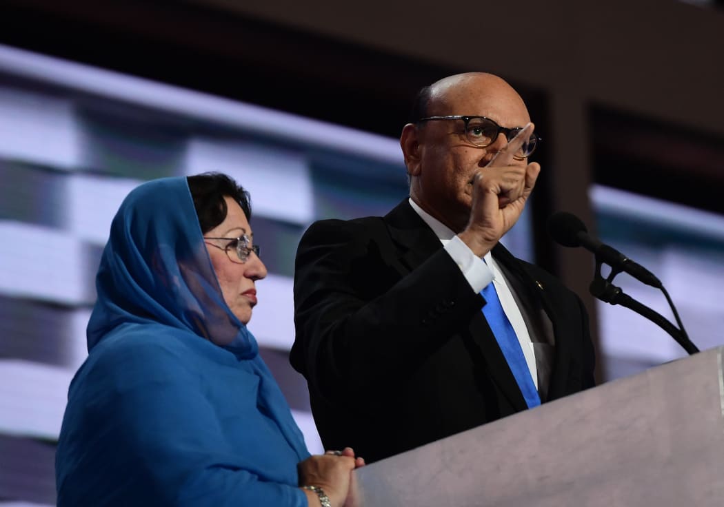 Ghazala Khan and Khizr Khan.