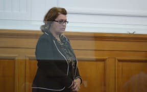 Donella Knox in the High Court in Blenheim during sentencing.