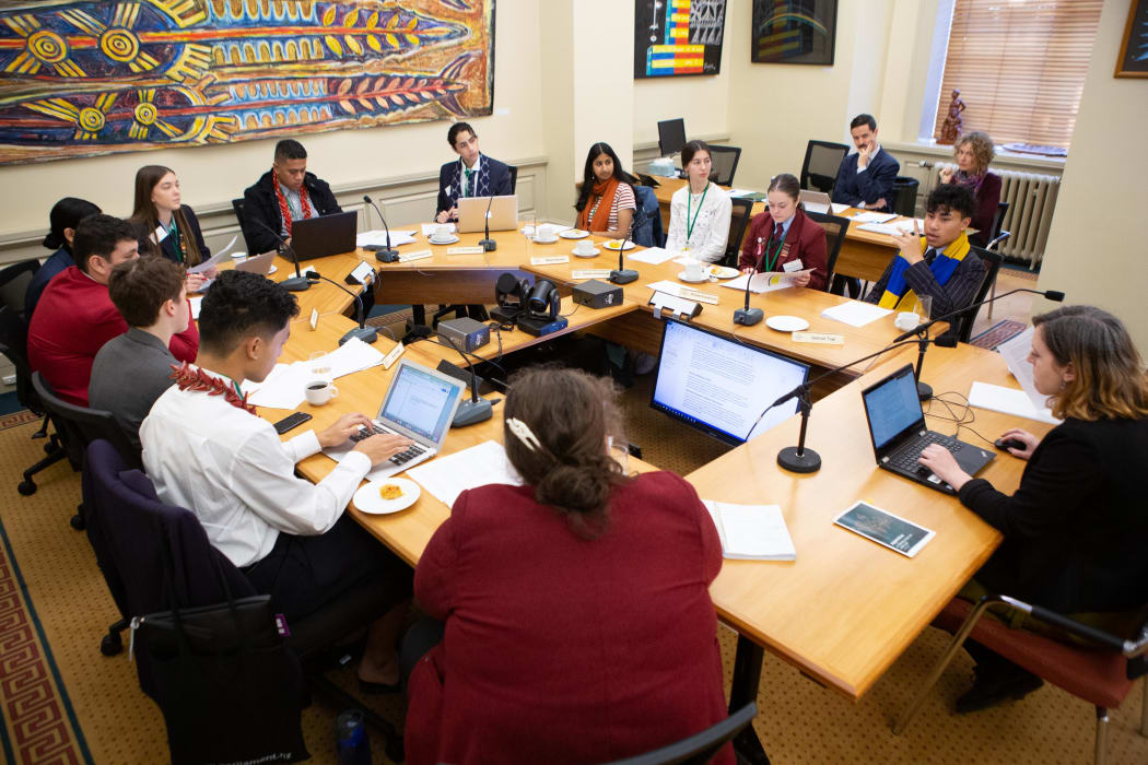 Members of the Youth Parliament 2019 Education and Workforce Select Committee hear submissions on improving education methods to better support students of all ethnicities.