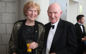 Yvette Williams and Sir Murray Halberg.