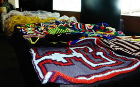 Bilum, a string bag made by hand in Papua New Guinea.