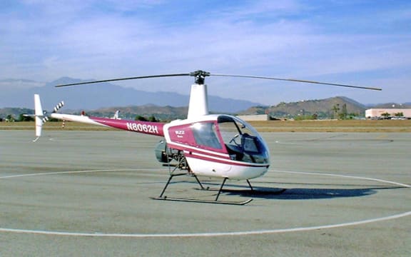 The Robinson R22 helicopter.