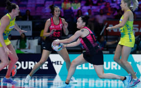 Whitney Souness during the 2017 Fast5 Netball world series
