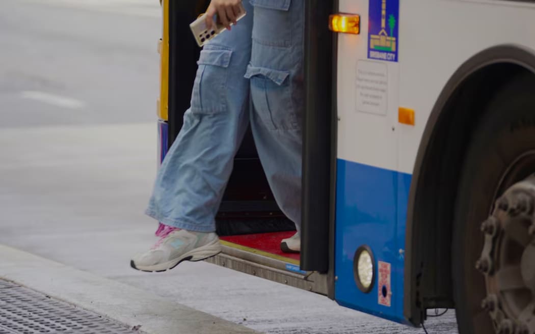 About 500 buses will be fitted with seatbelt signs from next year. (ABC News: Lucas Hill)