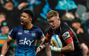 Moana Pasifika captain Ardie Savea, left, and Chiefs' flyhalf Damian McKenzie will play a key role in their teams for the Super Rugby Pacific round 15 clash at FMG Stadium Waikato.