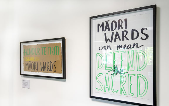 The signs were saved by council staff member Emlyn Hatch and have been framed and hung in one of the council’s hallways.