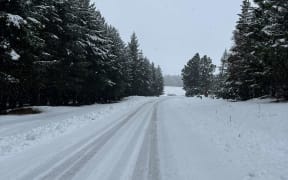 Snow in Lake Tekapo on 30 July 2024.