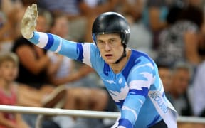 The New Zealand national track cycling sprint champion Sam Webster.