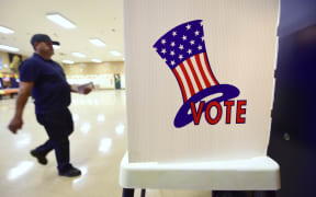 People voting in east Los Angeles.