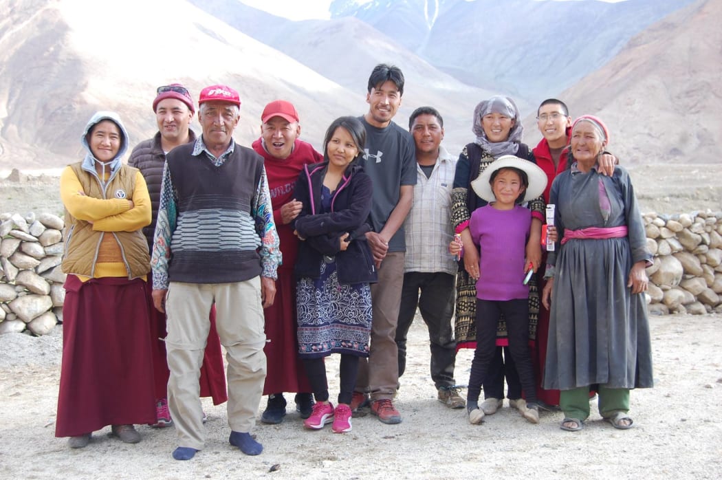 The medical camp Mary-Ann Rowland helps to run relies on its Ladakhi members. Ghen Namgyal Tondup (Gyalpo), Ghen Tashi Gyaltsen, Ani Dolkar; Ani Thinley and Kunzang at Chilam Valley
