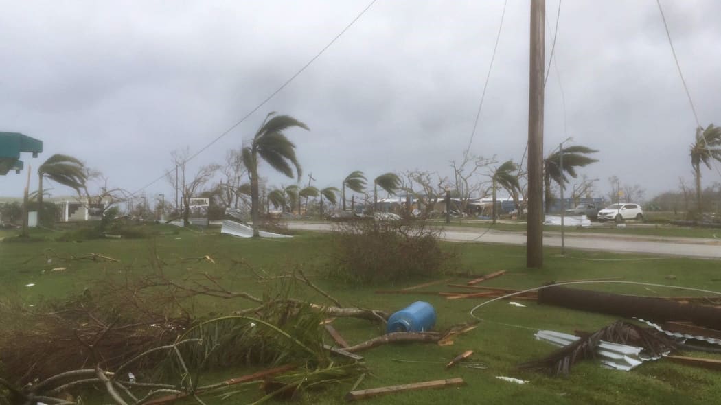 Tinian after Yutu has blown through