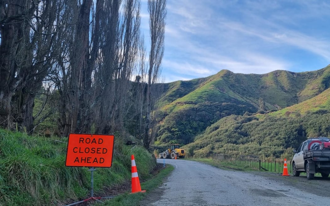 Ngamatapouri has been off limits to all but residents with four-wheel drive vehicles this week.