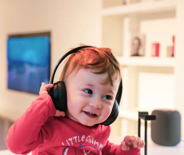 Toddler listening