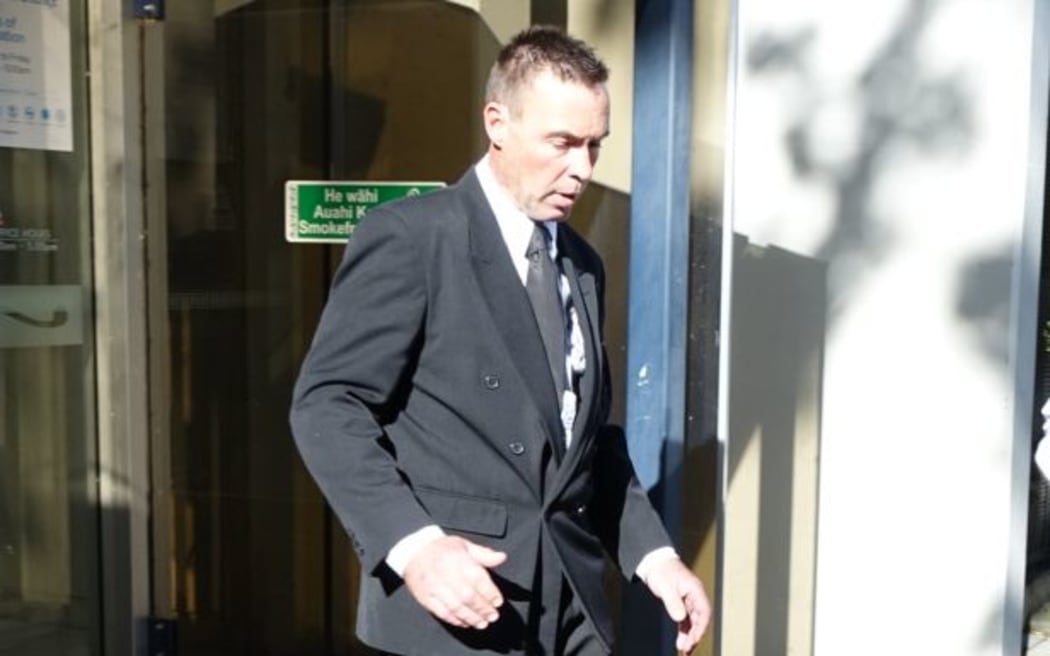 Craig O'Neill leaving the Christchurch District Court today.