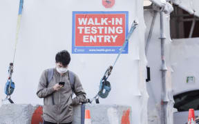 Wellington's Taranaki Street Covid-19 testing site on 24 June, 2021.