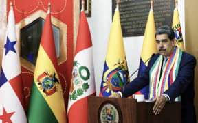 A picture released by the Venezuelan Presidency shows Nicolas Maduro speaking during and event in Caracas on 17 December, 2025.