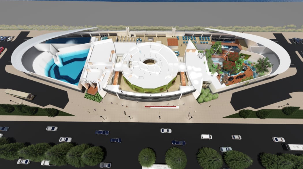 An internal site plan of the project.
