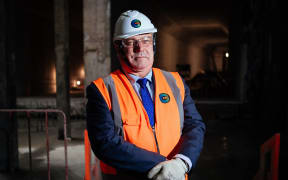 Breakthrough  ceremony held for the Bill Cashmore at the tunnel breakthrough for the Commercial Bay site, Downtown Auckland.breakthrough of the tunnels for Auckland City Rail Link tunnel construction. Auckland Deputy Mayor