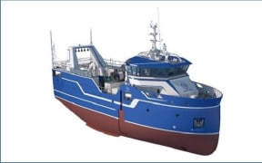 A render of Sanford's new scampi vessel design.
