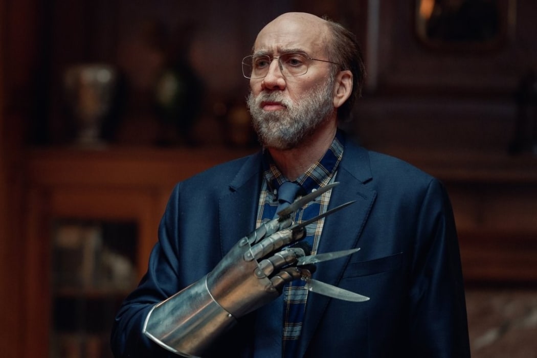 Still from the 2023 black comedy film Dream Scenario featuring Nicolas Cage.