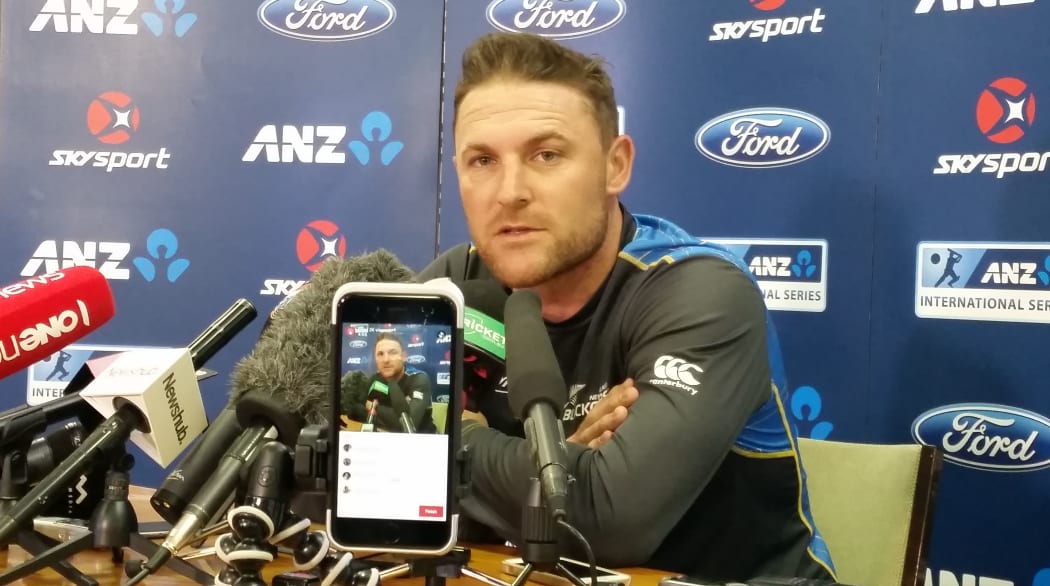Brendon McCullum at his final pre-match press conference for the Black Caps.