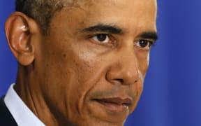 US President Barack Obama delivers a statement from Martha's Vineyard, Massachusetts.