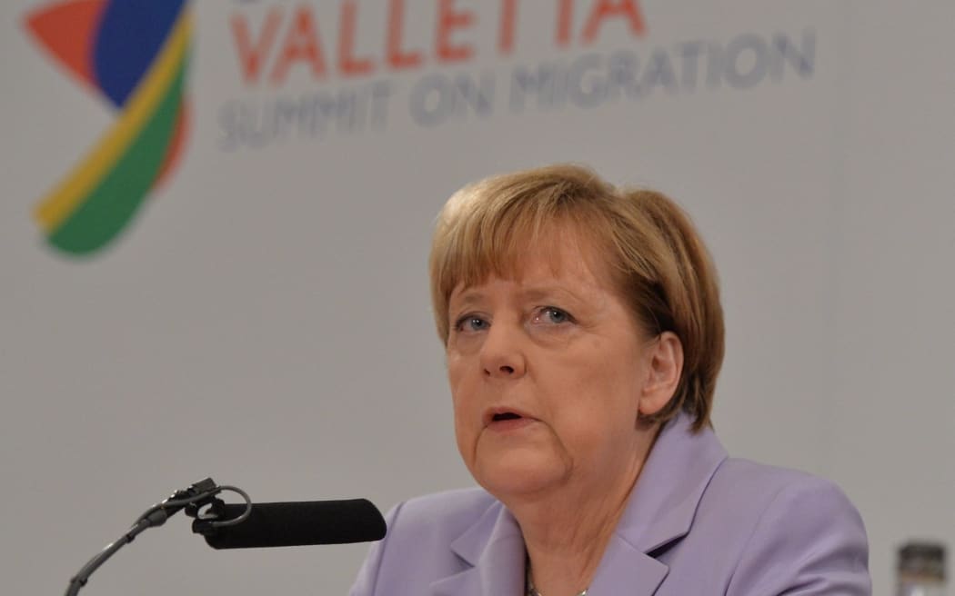 Germany's Chancellor Angela Merkel at the Africa summit on refugee crisis in Malta on November 12, 2015 in La Valletta. Dursun Aydemir / Anadolu Agency