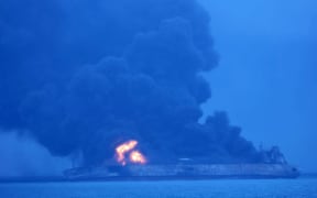 The collision took place some 296km off the coast near Shanghai.