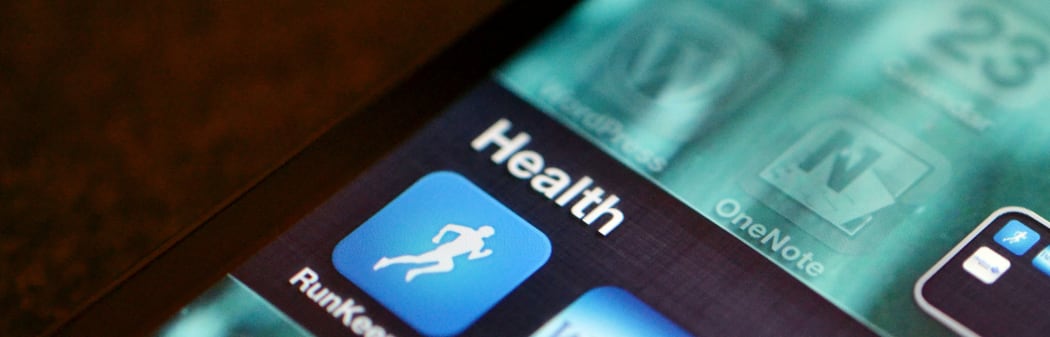 Health app icon on a smartphone screen