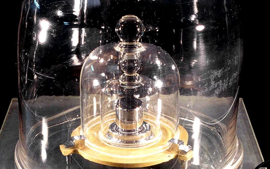 The prototype kilogram held in Sevres in France