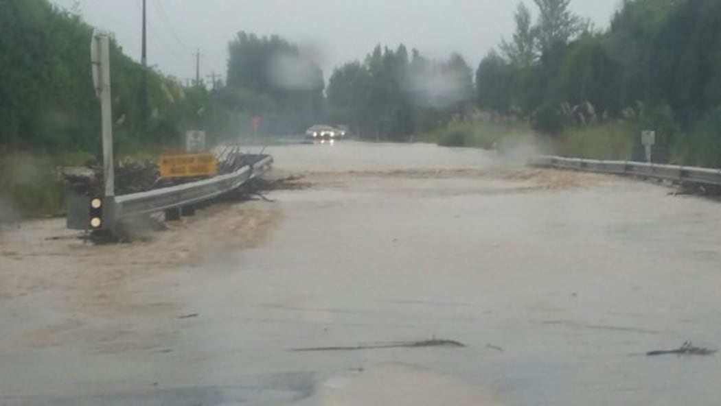 Flooding on SH25 south of Whitianga early on Thursday 17 March.