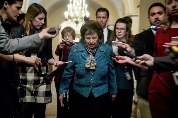 House Appropriations Committee Chair Nita Lowey, D-N.Y., speaks to reporters