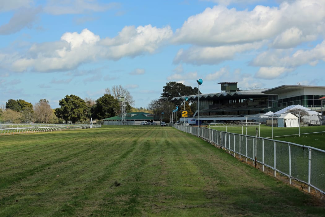 The view down the main straight at Awapuni.