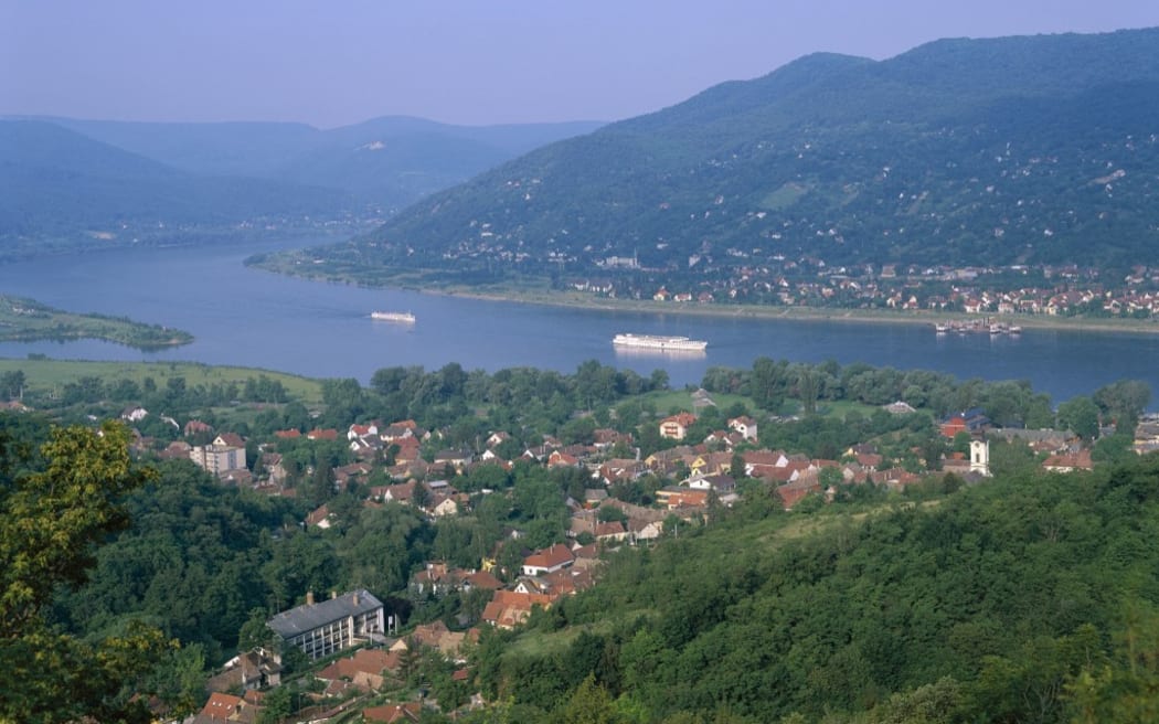 Hungary, Danube Bend, Visegrad, Town View & Danube River (Photo by Eurasia Press / Photononstop / Photononstop via AFP)