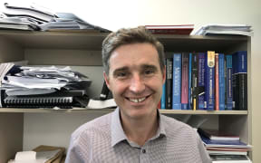 Clinical microbiologist & immunologist James Ussher in his office in the University of Otago.