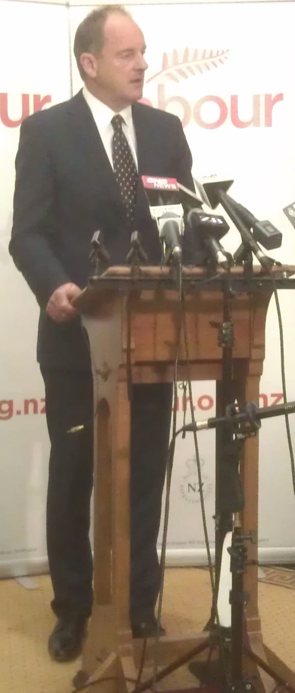 David Shearer announces the reshuffle.