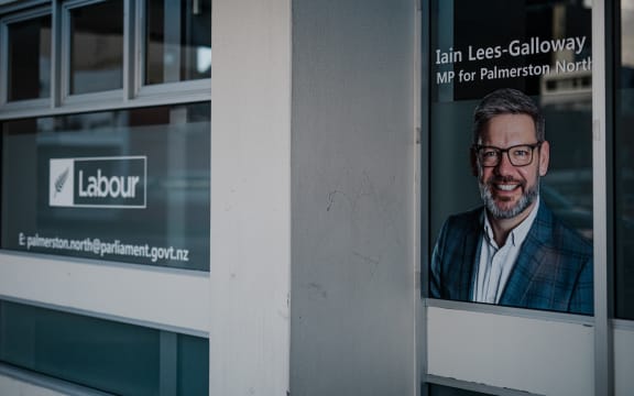 Labour MP Iain Lees-Galloway's office in Palmerston North.