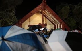 The dawn service at Waitangi.