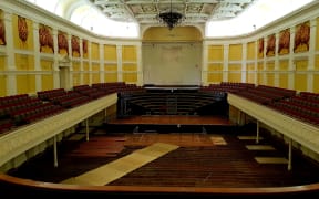 Inside the Wellington Town Hall.