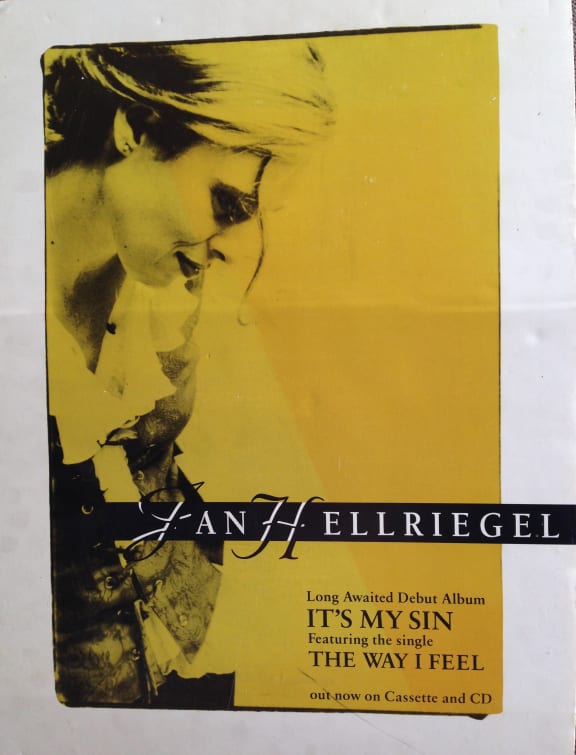 A poster from 1992 for 'It's My Sin', Jan's first solo album.